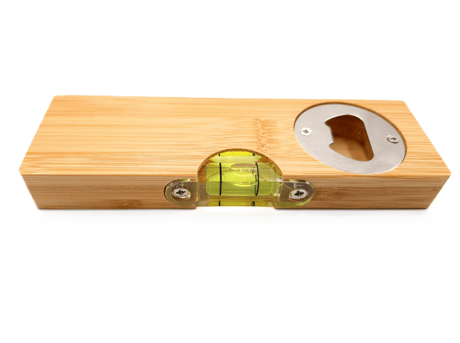 Bottle opener with spirit level