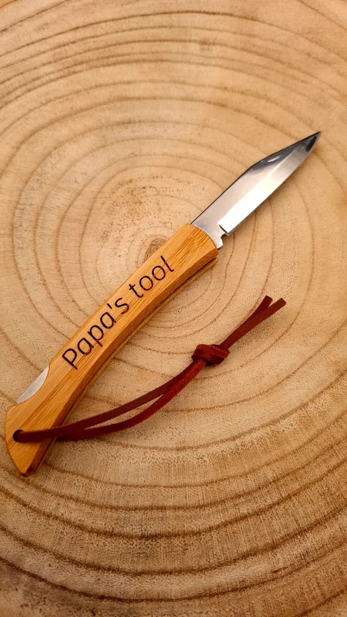 Bamboo pocket knife